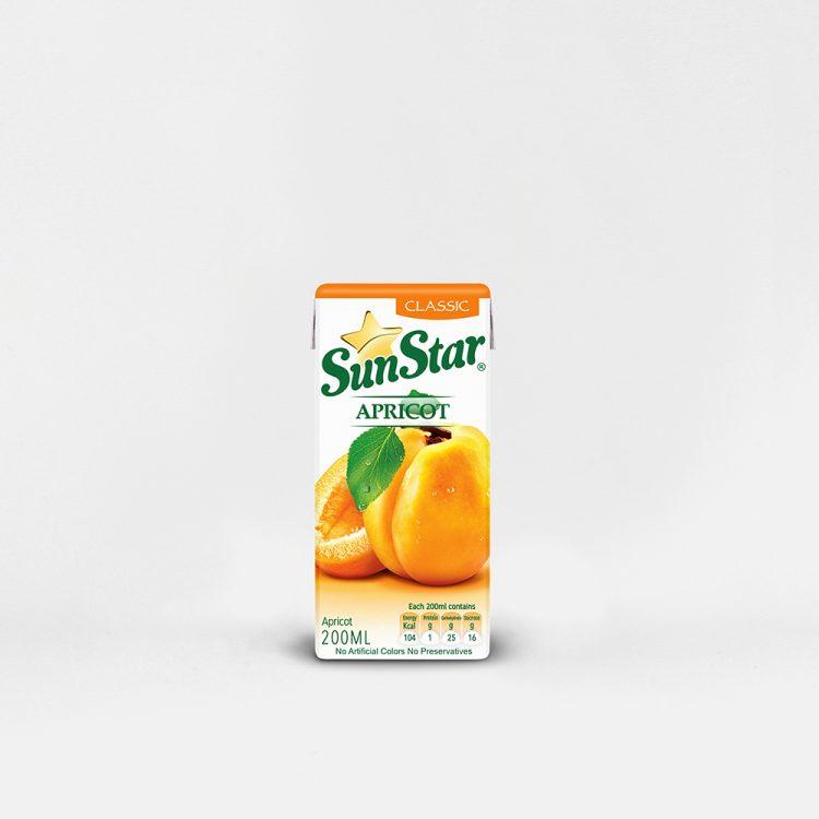 نکتار طبیعی زردآلو 200ml سان استار