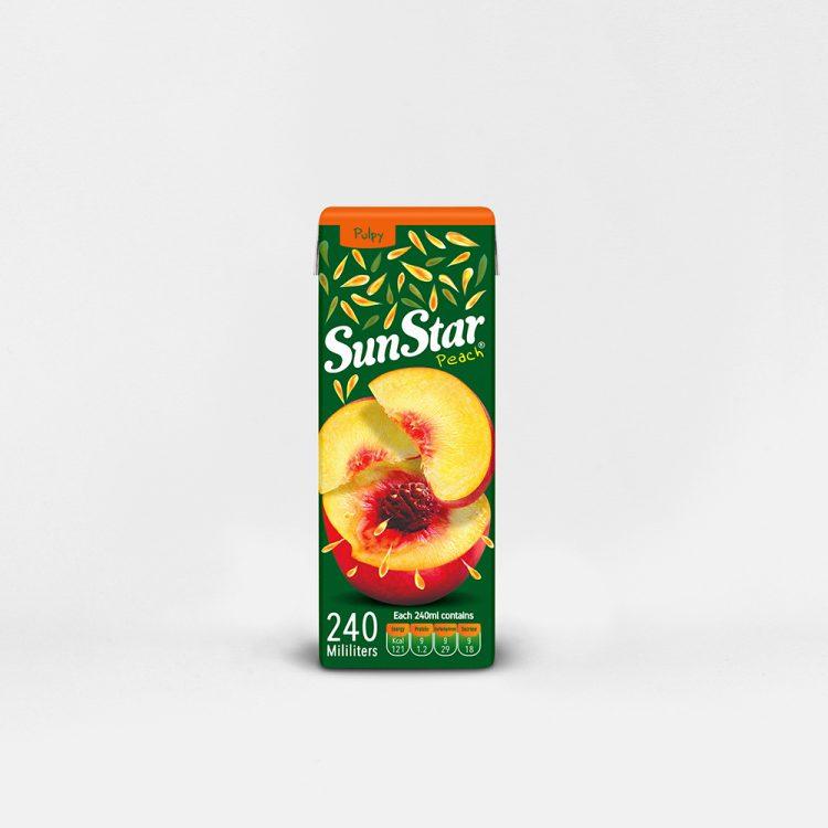 آبمیوه پالپی هلو 240ml سان استار